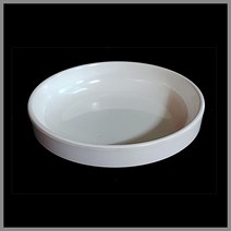 대명멜라민 미색 - 멜라민 신 굽찬기 (국내생산 멜라민 흰그릇 하얀그릇 업소용그릇), (A-214), 4호