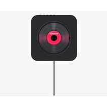 휴대용 CD플레이어 시디플레이어 블루투스 벽걸이 형 원격 제어 내장 hifi 홈 오디오 붐 박스 155, 검은색