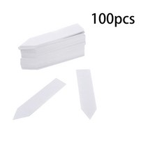 100Pcs 식물 플라스틱 레이블 정원 용품 보육 모종 트레이 마커 Diy 정원 장식 도구 꽃 냄비 착륙 태그, 밝은 회색