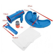 수영장 청소 도구 연못 진공 청소기 정원 부동 개체 가족 야외 수영 액세서리, 27X11.5X7.2cm EU
