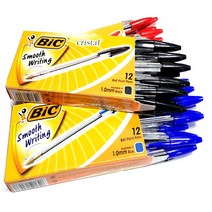 크리스탈 볼펜 1.0mm 1다스 (12자루) (블루), 상품선택