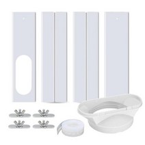 이동식에어컨 칸막이 창문형에어컨 가림막 슬라이드 판넬 에어컨 자바라 휴대용 에어 컨디셔너 창 어댑터 키트 배기 호스 커넥터 인감 모바일 액세서리, 하얀, 중국