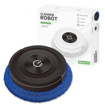 Mopping Robot Cleaner Sweeping Machine 건식 및 습식 걸레 2 In 1 Washing Cloth For Floor 클리너 먼지, 01 BLACK