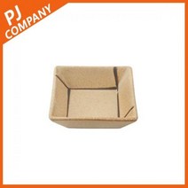 현대기물 유포 도자기 정사각찬기 브라운 1P 일식기, 정사각찬기 1P/free