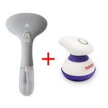한경희 핸디 미니 스팀다리미+보풀제거기 HI-400GR+JDK-H0727, 스팀다리미_그레이+포풀제거기_퍼플