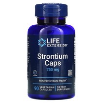 라이프 익스텐션 Life Extension 스트론튬 캡스 뼈 건강에 좋은 미네랄 250 mg 90 베지 캡 US직배송, 1PAKAGE 상세참조, 상세설명 내 표시사항 참고
