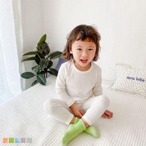 심플 컬러플 유아 실내복 세트(90-130) 204268