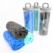 1+1 WM 습식 스포츠타월 물놀이 수영수건, 1+1 블루/그레이