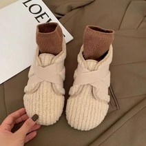 남성 여성 털신 할머니 신발 털신 양모 신발 단화 B98