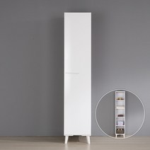 우아미가구 박스터 400 선반 도어 드레스룸, 오크화이트