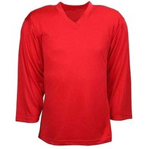 수분 흡수 더 나은 소재. 일반 연습 아이스하키 유니폼 다양한 색상 가능 골키퍼 사이즈 6xl을하세요., 빨간색, 6xl 골키퍼 크기