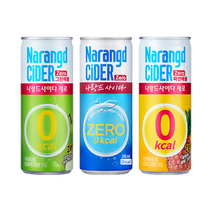나랑드사이다 245ml 5캔+그린애플 245ml 5캔+파인애플 245ml 5캔 총15캔, 단품