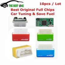 자동차 진단도구 스캐너 전체 칩 10 개몫 에코니트로 obd2 ecu 칩 튜닝 상자 ecoobd2 벤츠 디젤 연료 절약 nitroobd2 더 poweramp 토크, 디젤의 경우 빨간색