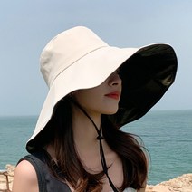 미미샵 돌돌이 리본 밀짚 썬캡 여성 모자 벨크로 와이어 챙넓은 바캉스 라피아 라탄 데일리