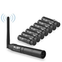 파이오니아 DJ케이스 외계인 5 핀 din 2.4g ism 무선 dmx 512 dfi 컨트롤러 xlr 수신기 송신기 디스코 dj 무대 파 이동 헤드 레이저 빛 호환, 1t7r, 우리 플러그
