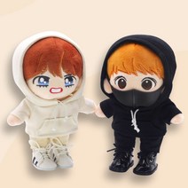 20cm인형옷 후드 2종 무속성인형옷, 블랙