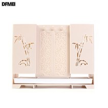 DFMEI 수저통 벽걸이 물빠짐 선반 받침대, 카키