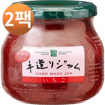 GREENWOOD 수제 딸기 잼 320g, 2팩