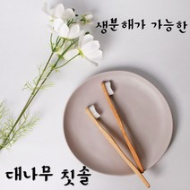 친환경 미세모 대나무칫솔 우드브러쉬 KC인증 생분해, 성인대나무-베이지, 1개, 1개