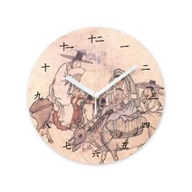 조선의 화가 김홍도 신윤복 한국화 캔버스 벽시계, CV06.김홍도_풍속화첩