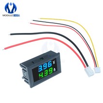 LED 광고판 전광판 차량 휴대용 미니 간판 DC 100V 10A 디지털 전압계 전류계 패널 전압 테스터듀얼 디스플레이 앰프 블루 그린 267EA 2, 단일옵션