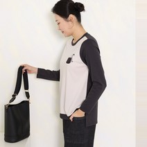 마담센스 티보석 배색 티 MT9282 엄마옷 미시옷 빅사이즈여성 미시캐주얼룩