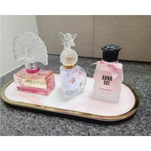 골드라인 마블 대리석 인테리어 트레이 촬영 카페 소품 차키 화장품 향수 정리 현관트레이, 그레이