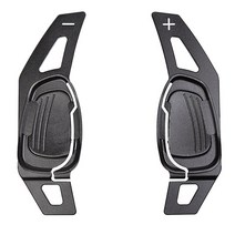 호환 아우디 자동차 튜닝 부품 악세사리 2pcs 알루미늄 합금 스티어링 휠 패들 확장 시프터 audi a5 s3 s5 s6 sq5 rs3 rs6 rs7 2015 2016, 검은색