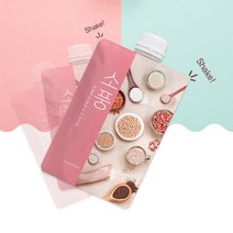 한끼든든 아침식사대용 국산곡물가루 10가지 믹스선식 찬물에녹는미숫가루 쉐이크 파우치 10개입, 40gX10개