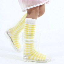 아동 보보 레인부츠 유아 투명 장화 아기 레인부츠