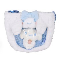 새로운 Sanrio Cinnamoroll Kuromi 마이 멜로디 플러시 크로스 바디 크리 에이 티브 장식 어린이를위한 깜짝 생일 선물 봉제 가방 도매, 02 Cinnamoroll