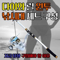빙고아웃도어 다이와릴 초가성비원투대 세트 바다낚시 입문자 초보낚시 방파제낚시 장어낚시, 다이와 2000릴+270 원투대