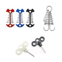 캠핑 데크팩 모음/캠핑장/데크/텐트팩/타프팩, 옵션 01.스프링 앵커팩, 02 파랑