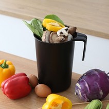 [RA㏓] 싱글 신혼라이프 위생적인 밀폐형 음식물 쓰레기통 2L 주방 용기 수집 처리 물통 ▷_§Ea, §§_그레이