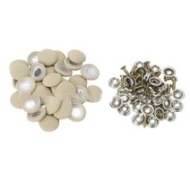 30 개대 자동차 지붕 키트 스냅 리벳 리테이너 수리 버튼 내부 천장 고정 버클 나사 용 범용 자동 지붕 스냅 핀, 베이지