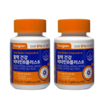 영진약품 비타민B 활력 건강 플러스8 800mg 180정 6개월 직장인 시니어 수험생, 영플랜 비타민B 플러스8 2박스