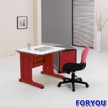 Foryou2791 일자형책상 컴퓨터책상 조립식책상 철제책상 책상 책장 책꽂이, 화이트 옐로우