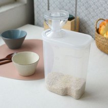 보관이 용이한 미니 계량 쌀통 곡류 보관
