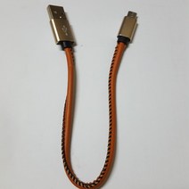 재영샵 보조배터리용 가죽 숏케이블 30cm C타입 8핀호환 5핀, 1개, 5핀-레드