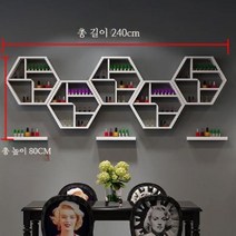 네일아트 인테리어 벽걸이 매니큐어 디스플레이 선반 벽선반, 9