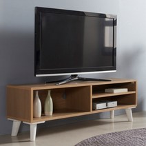 낮은거실장 벽걸이TV다이 장식장 안방 선반대 가구 오픈형, 연그레이