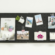 타공판스탠드 타공선반 보드 미니 철판 철제 우드 15, 1개