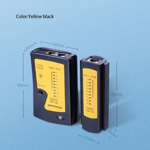 LAN 네트워크 케이블 테스터 연속성 RJ45 트위스트 페어 연결 CAT5 UTP 와이어 도구, 03 Orange and black