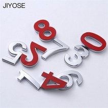 택배함 우편함 주택 원룸 무인 택배 우편 함 JIYOSE-집 방 문 자기 접착식 숫자 플레이트 번호 스티커 홈 아파트 캐비닛 사서함 야외 숫자용, (50x35x6mm)-9
