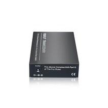 1쌍 2 포트 100M 광섬유 미디어 컨버터 단일 모드 SC 메가비트초 Tx RJ45 외부 전원, 한개옵션0