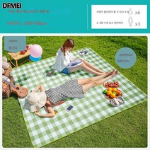 피크닉 매트 방습 매트 아웃도어 매트 봄나들이 ins풍 휴대용 방수 덧대 야외 야유회 피크닉 천, 1.8M녹색흰색옥스포드[한정판]