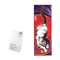 라이닝 스포츠 콜드 타월 연장 110cm * 폭 38cm, 화이트 타이거