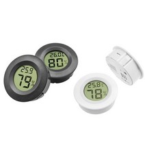 Black White Mini LCD Digital Thermometer Hygrometer Fridge Freezer Temperature Tester Sensor Humidit, 한개옵션1, 한개옵션0