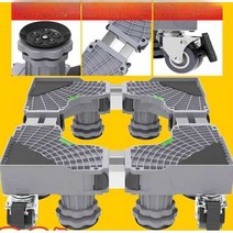 냉장고 세탁기 건조기 받침대 층간소음방지 이동 바퀴, A