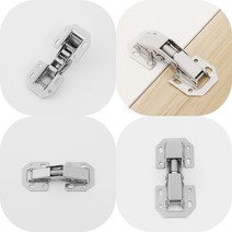 마트498 무타공경첩 43X105 방문고정 붙박이장경첩 장농경첩 문경첩 무보링경첩 장롱경첩